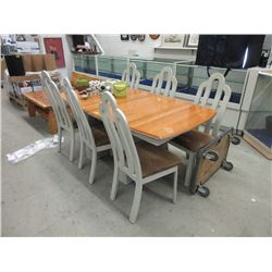 Large Dining Table with 6 Chairs