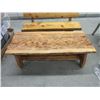Image 1 : Hand Crafted Solid Wood Coffee Table Bench
