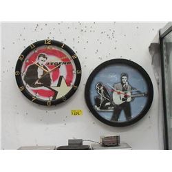 New Elvis Presley & James Dean 12" Wall Clocks