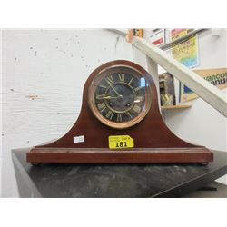 Wood Mantle Clock - 5" x 15" x 5" tall