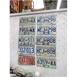 10 BC License Plates