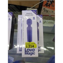 3 New Love Magic Vibrator/Massagers - Purple
