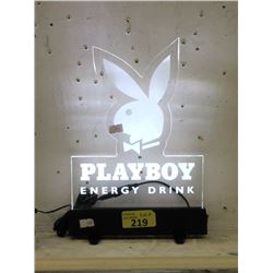 New Small Illuminated Play Boy Drinks Sign