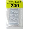 Image 1 : 1 Oz. Johnson Matthey .999 Silver Bar