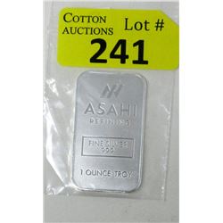 1 Oz. Asahi Refining .999 Silver Bar