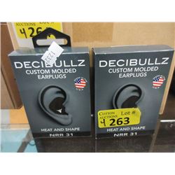 4 Decibullz Custom Molded Earplugs NRR 31