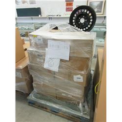 Skid of New Steel Tire Rims - Majority are 15"