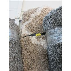 8' x 10' Brown/Beige Patterned Shag Area Carpet