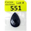 Image 1 : 39 Carat Faceted Pear Shaped Sapphire