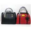 Image 1 : 1 New Black & 1 New Red and Black Handbag