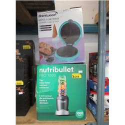 Nutribullet Pro 1000 & Waffle Cone Maker