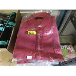 5 Red Heavy Cotton XL Shirts