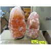 Image 1 : 2 New Himalayan Salt Lamps  - With Bulbs & Cords