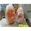 Image 1 : 2 New Himalayan Salt Lamps  - With Bulbs & Cords