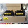 Image 1 : 2 Pack of 20 Volt Lithium Ion Batteries 5.0 AH