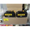Image 1 : 2 Pack of 20 Volt Lithium Ion Batteries 5.0 AH