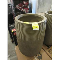 New 28" Tall Putty Colour Ceramic Patio Planter