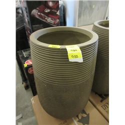 New 28" Tall Putty Colour Ceramic Patio Planter