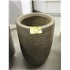 Image 1 : New 19" Tall Putty Colour Ceramic Patio Planter