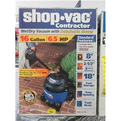 New 16 Gal Wet/Dry Shop Vac with Detachable Blower