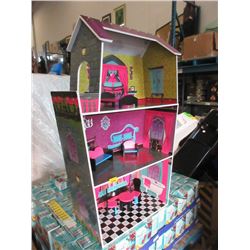 New Furnished Doll House - Unassembled in Box