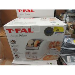 New T-Fal Deluxe 2 Slice Wide Slot Toaster