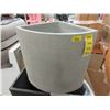 Image 1 : New 18" Tall Grey Ficonstone Corner Planter