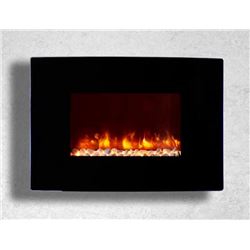 New Dynasty 36  Curved Wall-Mount Fireplace