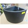 Image 1 : New 9" Tall Black Ficonstone Corner Planter