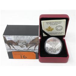 2014 .9999 Fine Silver Canadian Wildlife $20 Coin