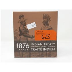 1876 Indian Treaty Re-Strike - Bronze Medal