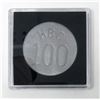 Image 2 : HBC 100 Beaver Aluminum Fur Trade Token