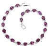 Image 1 : NATURAL AAA PURPLE PINK RHODOLITE GARNET Bracelet