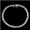 Image 1 : Natural Unheated White Opal Bracelet