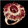 Image 1 : Natural Pigeon Blood Red Ruby Ring