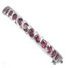 Image 1 : Natural Unheated Oval Rhodolite Garnet Bangle