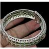 Image 3 : Natural Chrome Diopside & Rhodolite Garnet Bangle