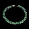 Image 1 : Natural Rich Green Emerald 98.27 Cts Bracelet