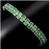 Image 2 : Natural Rich Green Emerald 98.27 Cts Bracelet