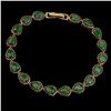 Image 2 : Natural  Green Columbian  Emerald Black Spinel Bracelet