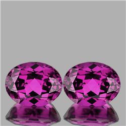 Natural Magenta Purple Rhodolite Garnet Pair 5.11 Ct