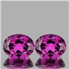 Image 1 : Natural Magenta Purple Rhodolite Garnet Pair 5.11 Ct