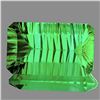 Image 1 : Natural ConCave Cut Emerald Green Fluorite 49 CT - IF