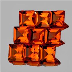 Natural Mandarin Orange Spessartite Garnet 9 Pcs{VVS}