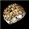 Image 1 : Natural Unheated Oval Yellow Citrine Ring