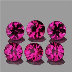 Natural Premium Pink Red Ruby 6 Pcs - Untreated