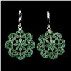 Image 1 : Natural  Marquise Zambian Green Emerald Earrings