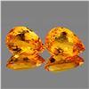 Image 1 : Natural Golden Orange Citrine Pair [Flawless-VVS]