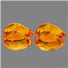 Image 2 : Natural Golden Orange Citrine Pair [Flawless-VVS]