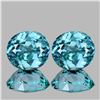 Image 1 : Natural AAA Seafoam Blue Zircon Pair 5.00 Cts - FL